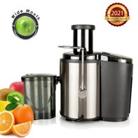 Juicer Machines, Easy Clean Electric Juice Extractor with Wide Mouth, 800W Stainless Steel Centrifugal Juicer with Juice Container, Blender for Fruit Vegetable, Anti-drip, BPA-Free, I7597