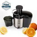 Electric Juice Extractor, Easy Clean Juicer Machines with Wide Mouth, 800W Stainless Steel Centrifugal Juicer with Juice Container, Blender for Fruit Vegetable, Anti-drip, BPA-Free, I7600