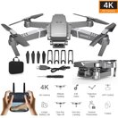 Newest Remote Control Drone E68 Quadcopter UAV with Camera 1080P 4K HD FPV 120 Wide-angle Camera + Optical Flow Positioning + V-Sign + Gesture Video + Real-time Transmission + Long-term Flight